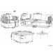 Beliani Conjunto lounge SENISE Cinza