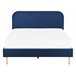 Beliani Cama com estrado Veludo FLAYAT 153x215 Amarelo