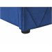 Beliani Cama com armazenamento Veludo ROCHEFORT 150x214 Azul Marino