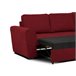 Chaise longue com cama ASTON Vermelho