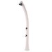 Starmatrix RIO 22 litro H 226 cm polietileno curvo chuveiro solar com lavagem de pés, Branco Branco