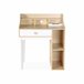 Secretária para crianças com gaveta e prateleiras 80x50 Branco