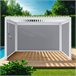 Pérgola bioclimática em alumínio, lâminas orientáveis 400x300 Pérgola bioclimática em alumínio, lâminas orientáveis 400x300 Branco