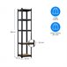 Pack 2 Prateleiras Modulares com 5 Prateleiras Ajustáveis ​​O91 Preto