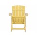 Beliani Cadeira de jardim ADIRONDACK Amarelo