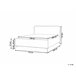Beliani Cama com estrado Bouclé VALOGNES 172x220 Branco