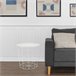 Well Home Mesa lateral de metal Branco