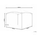 Beliani Pérgola de Jardim VOMERO 305x305 Bege