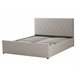 Beliani Cama com estrado Pele sintética ROCHEFORT 170x214 Cinza Escuro