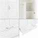 Armário de roupeiro com 2 calhas 1 gaveta [en.casa] Branco