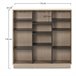 Estante Vigo 110x110 cm, Estante de escritório, Cor Carvalho/Cinza, 110 x 33 x 110cm, 110 x 33 x 110cm 110 Carvalho