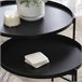 Well Home Conjunto de 2 mesas laterais Preto