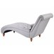 Beliani Chaise longue Poliéster MURET Cinza Claro