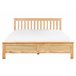 Beliani Cama com estrado Pinho MAYENNE 169x208 Castanho