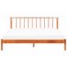 Beliani Cama com estrado Pinho BARRET 196x209 Castanho