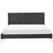 Beliani Cama Veludo LIMOUX 167x213 Azul Marino