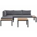 Beliani Conjunto lounge PIENZA Preto