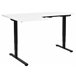 Beliani Secretária ajustável DESTINES 160x109 Branco/ Preto