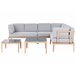 Beliani Conjunto lounge RIMA III Cinza