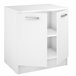 Módulo baixo UNO de 80cm 2 portas branco mate Branco