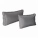 Conjunto de capas de almofadas para mobiliário de jardim Venezia Cinza Escuro