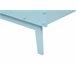 Beliani Cama com estrado Pinho BONNAC 95x210 Azul Claro