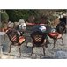 Beliani Conjunto de comedor LIZZANO Castanho