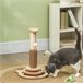 Arranhador para Gatos MDF, Sisal, PE PawHut Castanho