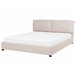 Beliani Cama com estrado Poliéster BELFORT 191x212 Bege