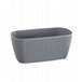 7.4L Pot retangular Cinza