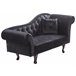 Beliani Chaise longue versão à direita Veludo LATTES Preto