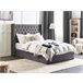 Beliani Cama com armazenamento Veludo LUBBON 170x217 Cinza