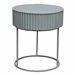 Mesa de apoio Rill redonda com gaveta [en.casa] 40x40 Branco