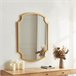 [en.casa] Espelho de parede Aura design atrativo MDF Dourado