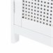 Armário alto Karlsøy com gaveta MDF PVC rattan Branco