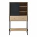 Aparador alto Tysnes com 2 portas Carvalho