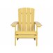 Beliani Cadeira de jardim ADIRONDACK Amarelo