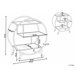 Beliani Carrito de cocina COLTON Dourado