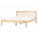 Beliani Cama com estrado Pinho TANNAY 169x208 Madeira Clara