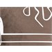 Beliani Almofada decorativa PHILODENDRON 45x45 Castanho