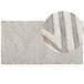 Beliani Entrelaçado GOKSUN 80x150 Branco/ Bege