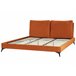 Beliani Cama com estrado Veludo MELLE 196x233 Cinza