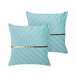Beliani Almofada decorativa CONEFLOWER Azul Claro