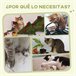 Arranhador para Gatos Aglomerado, Peluche e Sisal PawHut Cinza