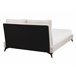 Beliani Cama com estrado Chenille MELLE 155x240 Bege
