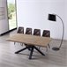 Mesa de jantar Xena Fit 180 100x100 Carvalho Cinza