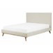 Beliani Cama com estrado Chenille TALENCE 177x218 Bege