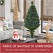 Árvore de Natal PVC e Plástico HOMCOM, casa - natal Verde