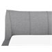 Beliani Cama com estrado Pele NANTES 208x237 Cinza Claro