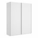 Armário 2 portas com efeito madeira Branco